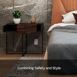 Leviton AFCI Outlet, 15 Amp, Self Test, Tamper-Resistant with LED Indicator Light, Protection from Electrical Fires, AFTR1-T, Light Almond