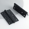 Mooche Pack of 2 Door Hinges - 12.5 cm Black