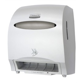 Kimberly-Clark Professional Electronic Hard Roll Towel Dispenser, White, 1.75" Core Size
