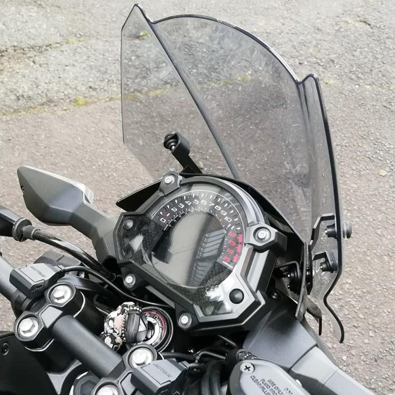 Motorcycle Windshield Deflector with Mounting Bracket for Z400 Z250 Z