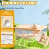 Quxddy Hamster Sand Bath Box Container, Hamster Bath Sand Gerbil