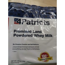 4Patriots Promised Land Powdered Whey Milk Food Supply Survival Food