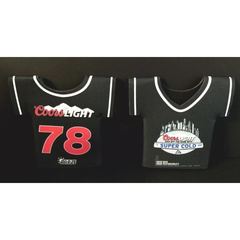Coors Light Beer Bottle Koozie Classic Jersey 78 Logo -