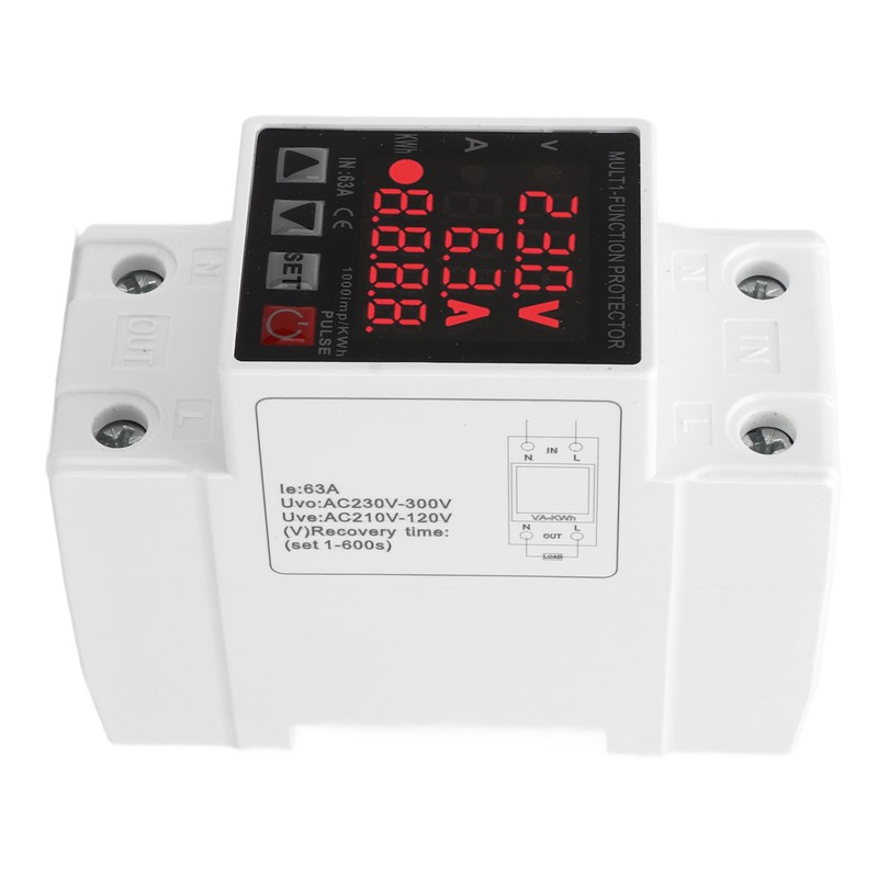 Voltage Protector, Intelligent Adjustable Current Limiter, Overvoltage, Under Voltage, Current