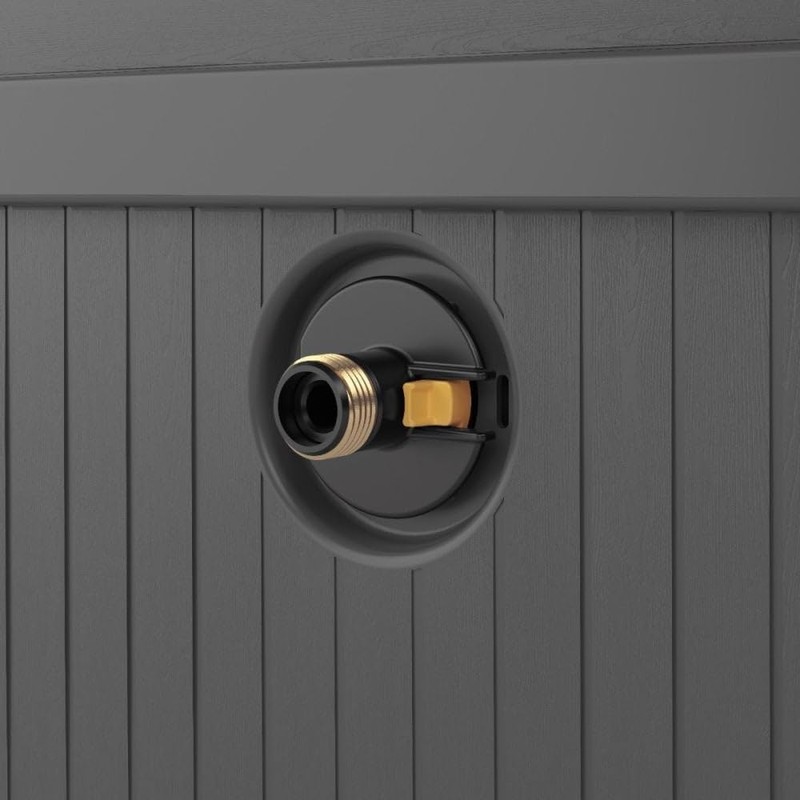 Suncast Smart Trak 225 ft. Gray Retractable Free Standing Hideaway