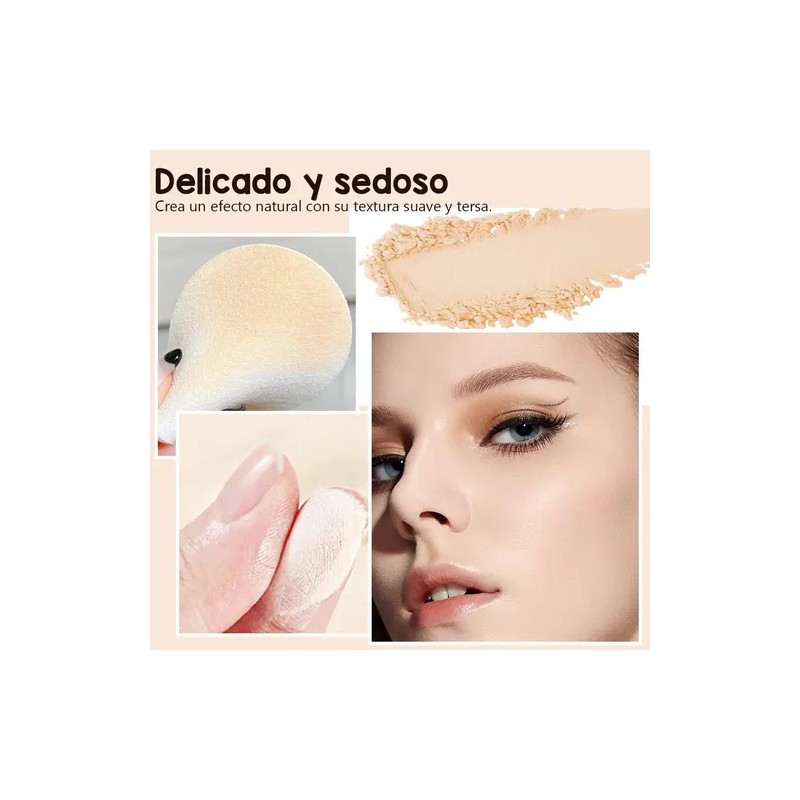 Base De Maquillaje Polvo Compacto Fijador Matte