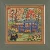 Autumn Bench Beaded Counted Cross Stitch Kit Mill Hill 2022