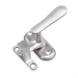 Door Bolt Rotating Bolt Stainless Steel Look Window — High and Low Pin Locking Anti-Theft Door Bolt Door Lock, Stainless Steel Door Fitting, Suitable for Most Types of Doors, Silver, Pack of 1