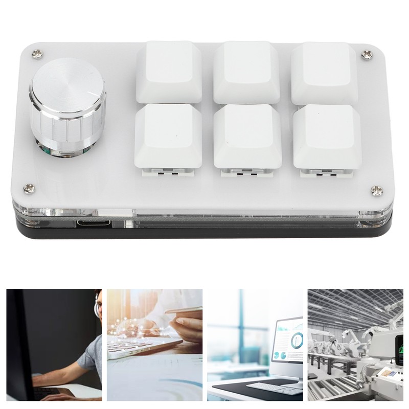 One Handed Mechanical Keyboard Multifunction 6 Key Mini Gaming Keypad