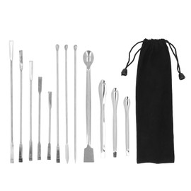 Sampling Spoons Laboratory Spoons Micro Spatula Mixing Spatulas Stainless Steel Lab Laboratory 12 Pack