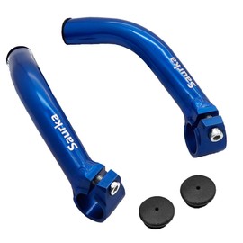 Thinvik Bike Bar Ends, Aluminium Alloy MTB Bicycle Bar Ends for Mountain Bike, Blue