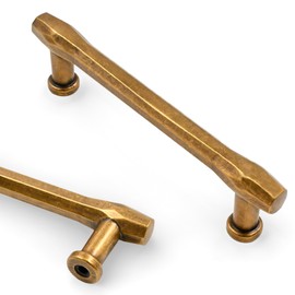 Asidrama 10 Pack 3.75 Inch(96mm) Antique Brass Kitchen Cabinet Handles, Cabinet Pulls Kitchen Cabinet Hardware for Cupboard Drawer Pulls