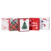American Greetings Small Christmas Gift Bags, Red, White and Green