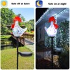 Afirst Decorative Solar Lights Outdoor Solar Rooster Stake Lights Hand