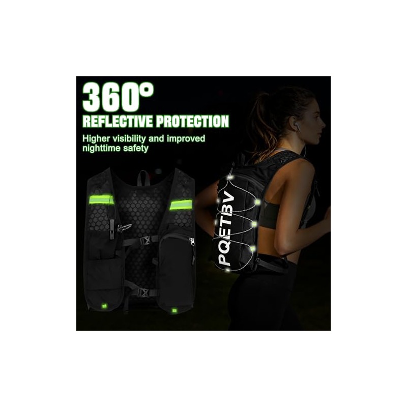 Running Vest for Men and Women, Hydration Backpack with Water