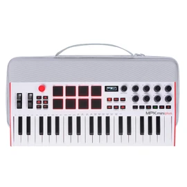 Lebakort Hard Case Compatible with Akai Professional MPK Mini Plus - USB MIDI Keyboard Controller, Travel Portable Storage Carrying Bag (Gray)