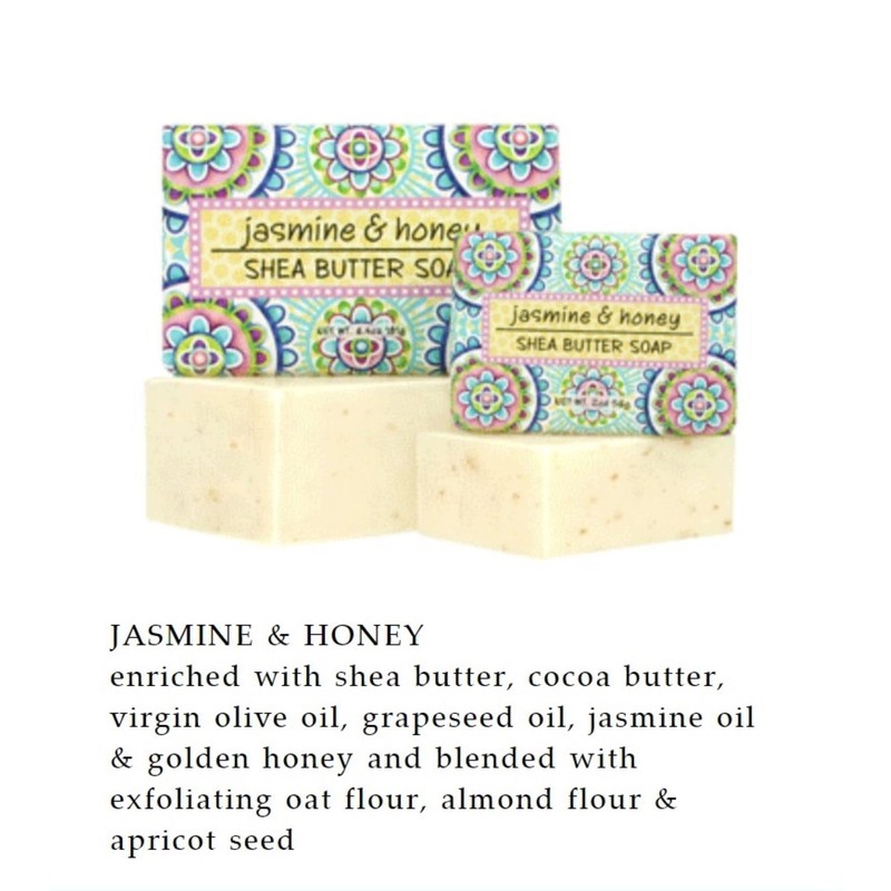 Greenwich Bay Trading Co, Jasmine and Honey Shea Butter Soap,