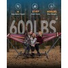 EveryFun Double Hammock with Heavy-Duty Steel Stand,Portable,Easy Assembly,600lbs Weight Capacity,Perfect