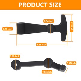 Selaginella Black Replacement Yeti Coolers Latches 4 Pack, T-Latches Made of Silicone Rubber Compatible with Yeti and Rtic Cooler Accessories