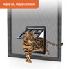 Billionchains Cat Flap, Fly Screen for Sliding Door, Automatic Closure,