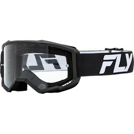 Fly Racing 2024 Adult Focus Goggle Black/White With Clear Lens; 37-51152