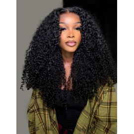 Wiggins Wig Curly Human Hair Wig 7x5 Glueless Curly Lace Front Wigs Human Hair Pre Plucked Pre Cut Pre Everything Ready To Wear Wigs For Black Women Beginner Friendly 14 Inch