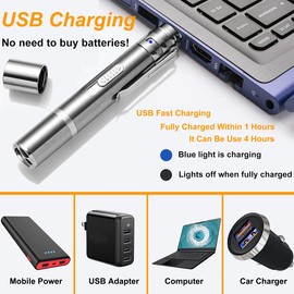 IVVTRYI Laser Pointer Cat Toys for Indoor, Rechargeable, 7 Adjustable Wand Red Light Pet Interactive Cat Mouse Toys to Keep Busyfor Kitten Dog Chase Play ﻿