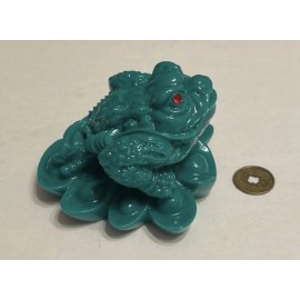 Green  Money toad  Lucky frog  - Wealth-beckoni