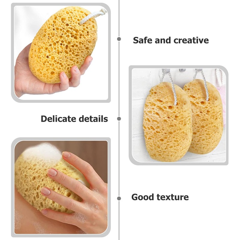 Holibanna Esponjas de Ducha Exfoliantes 2 Piezas para Mujer Esponja