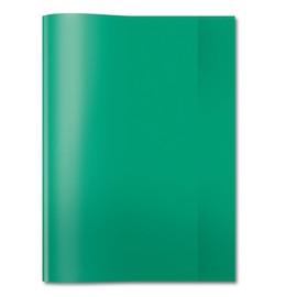HERMA Transparent Book Cover made from Durable and Wipe Clean Polypropylene Film, Green