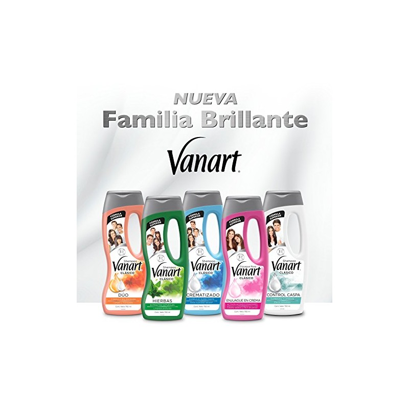 VANART Shampoo Clásico Dúo, Cabello limpio y manejable, fórmula balanceada,