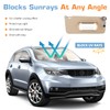 Hurotoms Sun Visor for Honda Accord 2008-2017, Right Passenger Side
