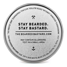 The Bearded Bastard Woodsman Bigote Cera De 1 Onza Lata De Cera Fuerte Para Todo