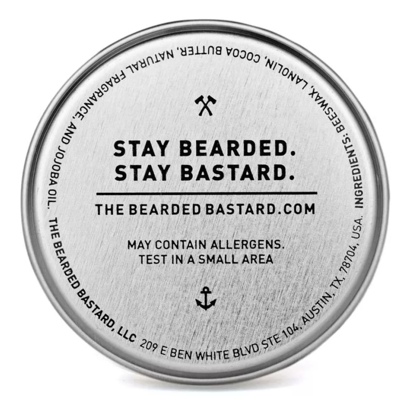 The Bearded Bastard Woodsman Bigote Cera De 1 Onza Lata