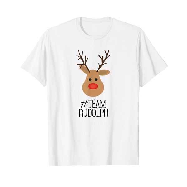 Rudolph with the Red Nose Reindeer Rudolf Christmas T-Shirt, White