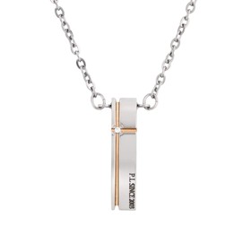 純チタン磁気ネックレス ピュアループオズ クリスプ（ピンクゴールドカラー）55cm