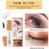 MODIDSTU Glitter Diamond Mascara - Shimmering Colorful Sparkle Lashes, Metallic