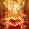 Will You Marry Me Neon Sign for Wedding Party Backdrop