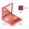 Bonita Cosméticos Paleta De 9 Sombras De Ojos Mate, Shimmer