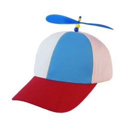Beezee Cute Unisex Rainbow Color Helicopter Propeller Cap Hat School Boy Fancy Cap