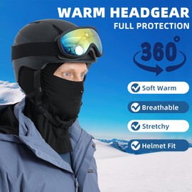 Winter Balaclava SKi Mask for Men Breathable Thermal Face Mask Windproof Face Cover for Cold Weather Motorcycle Snowboard