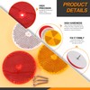 Rustark 15Pcs Front Reflector Round Reflector with 30Pcs 304 Mounting