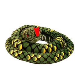 FeiWen Snake Stuffed Animal, Plush Toy, Reptile, Gifts for Kids, 114in (2.8m Green)