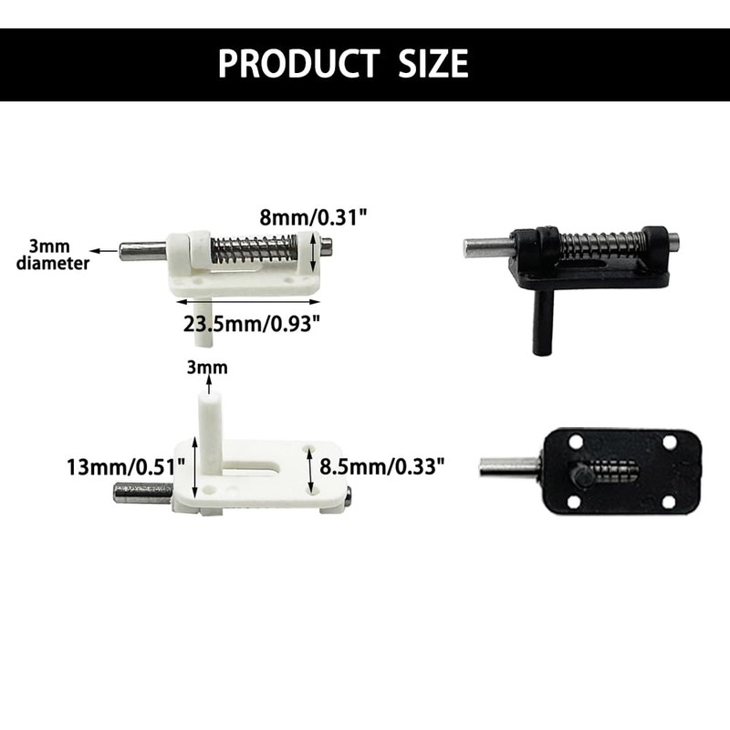 2PCS RC Airplane Canopy Hatch Lock Latch for RC Plane