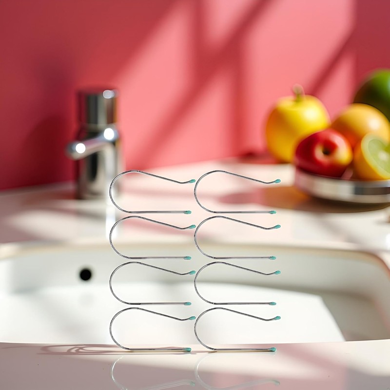 8 Pcs Silver Hot Curler Clips Replacement Kit, Hot Roller