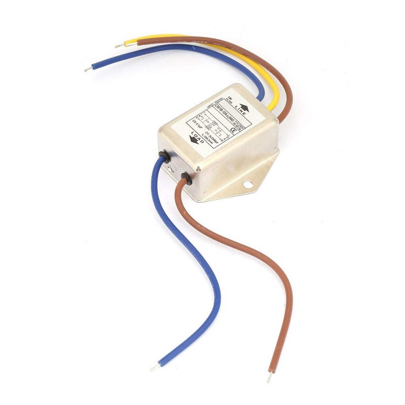 EMI Mains Filter 230V, CW1B-10A-L(040) Single-Phase Filter for 115V/250V, 10A,