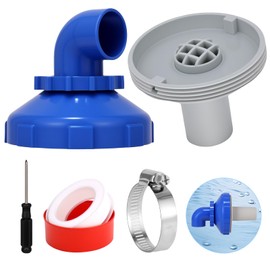 Pool Inlet Nozzle 360° Rotatable, Inlet Nozzle Pool 32 mm, Pool Nozzle Set, Pool Outlet Nozzle, Inlet Nozzle for Steel Wall Pool, Inlet Nozzle Pool Accessories, for Intex Bestway Pool Nozzle Outlet