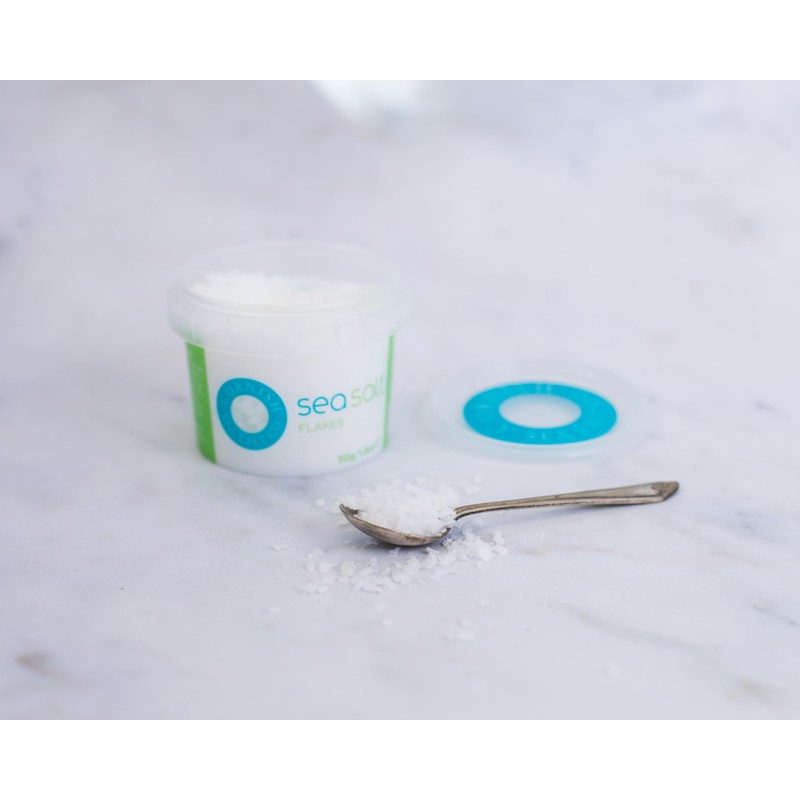Cornish Sea Salt Tub (4 Pack, Sea Salt Flakes 50g)