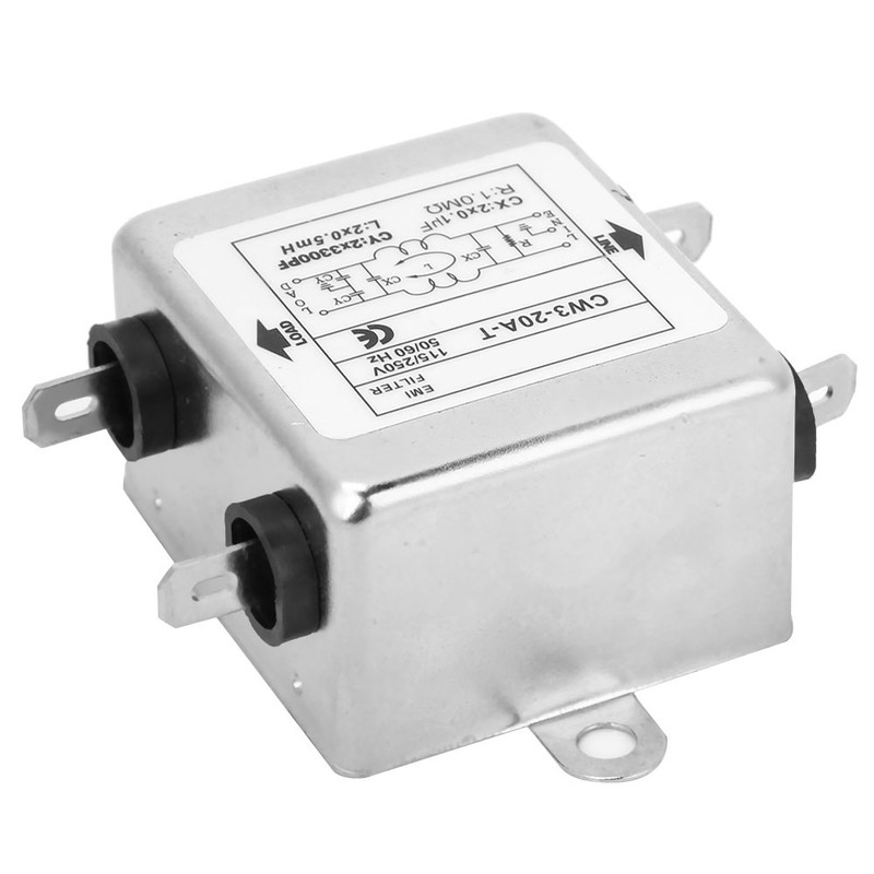 CW3-20A T Single phase Power EMI Filter Power Supply Filter