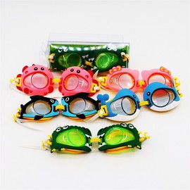 Children's Indoor Swim Goggles with Fun Designs Free Size/Blue Whale 30ea